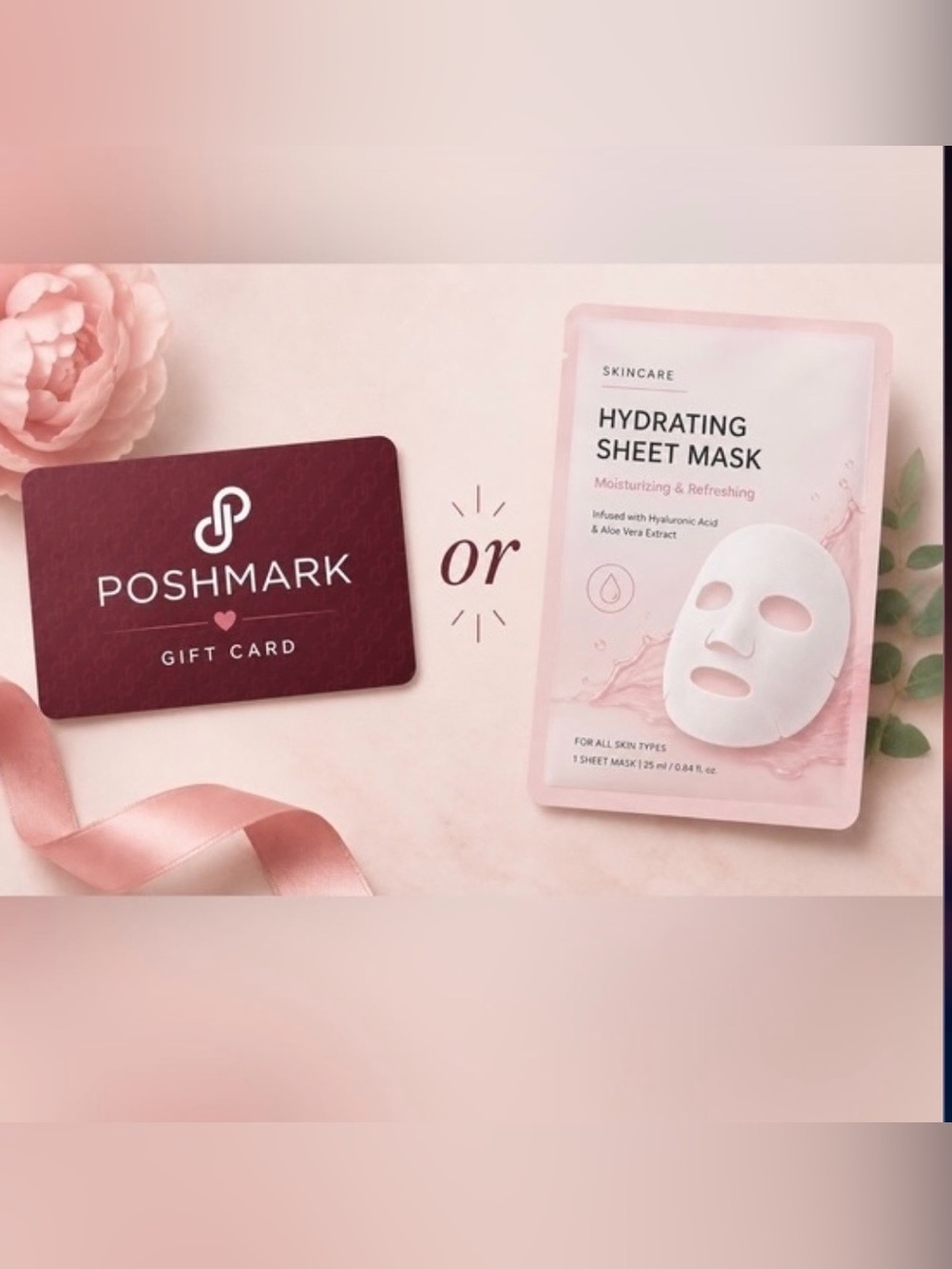 $25 Poshmark gift card or random face mask winner must be present to choose